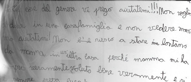 Lettera di un bimbo alla mamma