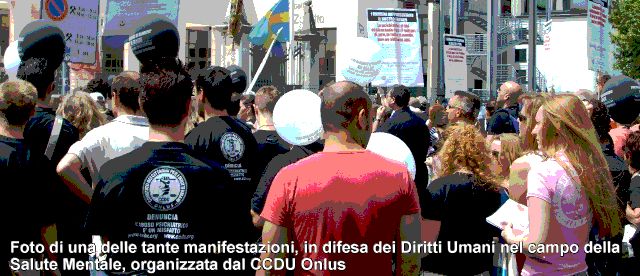 Spedali Civili di Brescia - Manifestazione: "Ridateci i nostri figli" Foto di una delle manifestazioni in difesa dei Diritti Umani organizzate dal CCDU Onlus