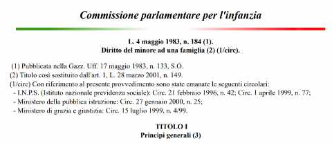 Legge 4 maggio 1983, n. 184