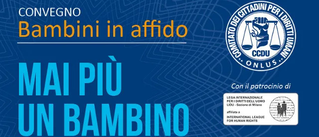 Milano, 9 maggio: Convegno bambini in affido