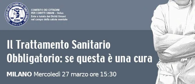 locandina convegno sul Trattamento Sanitario Obbligatorio