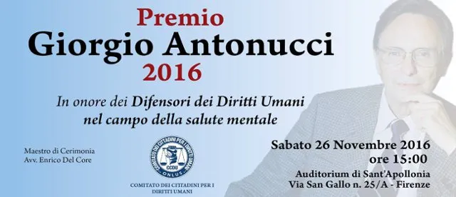 Premio Giorgio Antonucci 2016