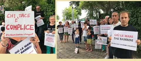 Manifestazione Jesolo Io sto con i Bambini Strappati