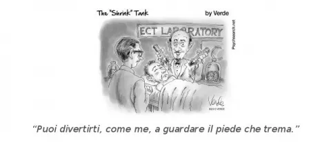 Vignetta satirica elettroshock