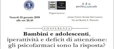 Pinerolo: Grande affluenza di pubblico alla conferenza sull'Iperattività e disturbo da deficit di attenzione