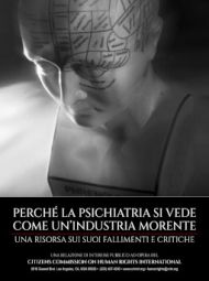 Copertina opuscolo: Perché la psichiatria si vede come un’industria morente